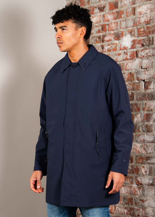 Aquascutum Jassen Softshell trench coat - navy
