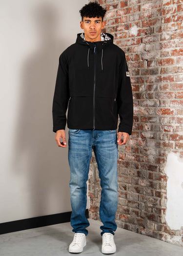Aquascutum Jassen Shell sp hooded jacket - black