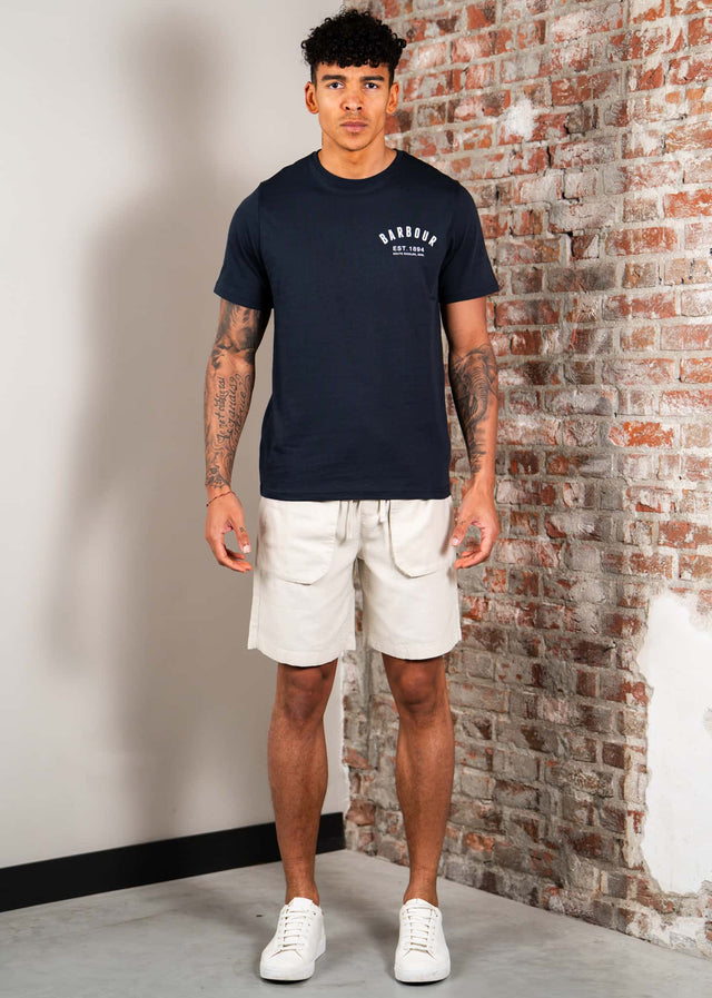 Lyle & Scott Korte Broeken Linen short - putty