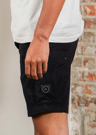 Marshall Artist Korte Broeken Ainsdale cargo short - black
