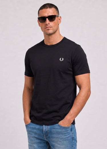 Ringer t-shirt - black