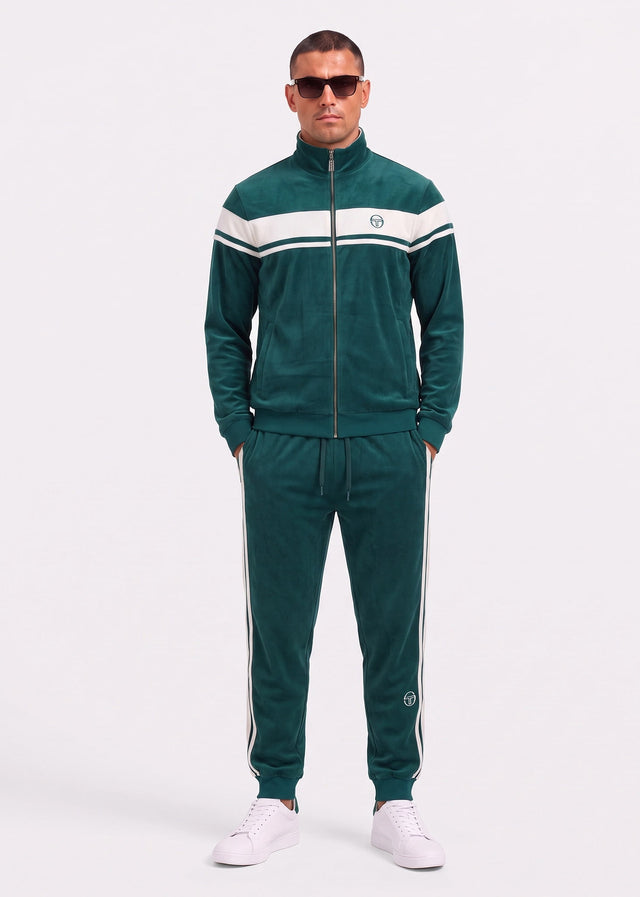Sergio Tacchini Vesten Damarindo velour tracktop - pineneedle