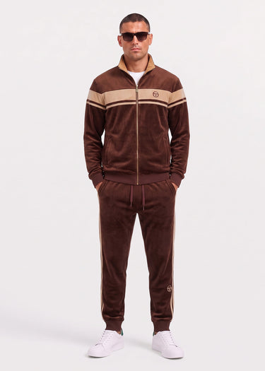 Sergio Tacchini Broeken Damarindo velour pants - cappuccino