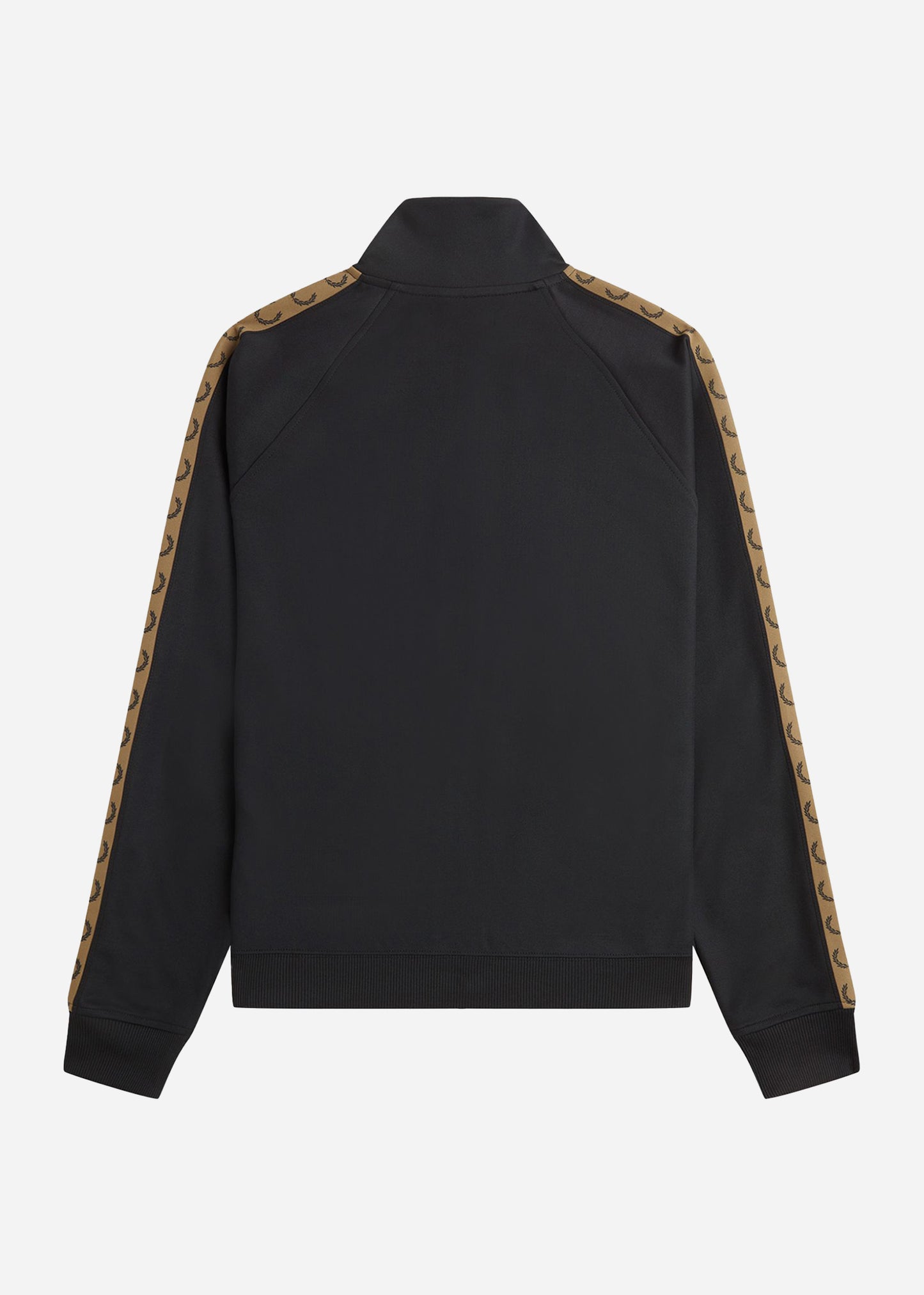Fred Perry Vesten Contrast tape track jacket - black shaded stone