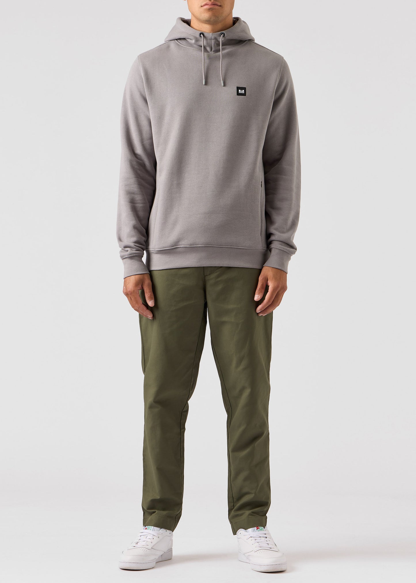 Weekend Offender Hoodies Ribbe - light grey