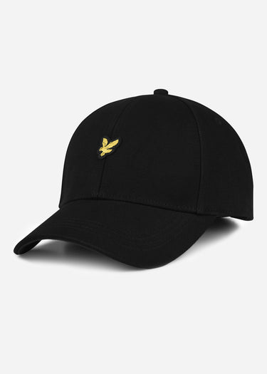 Lyle & Scott Petten Heavy twill baseball cap - jet black