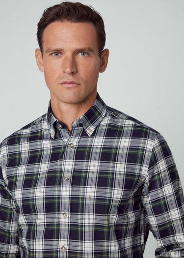 Hackett London Overhemden Heritage tartan - green navy