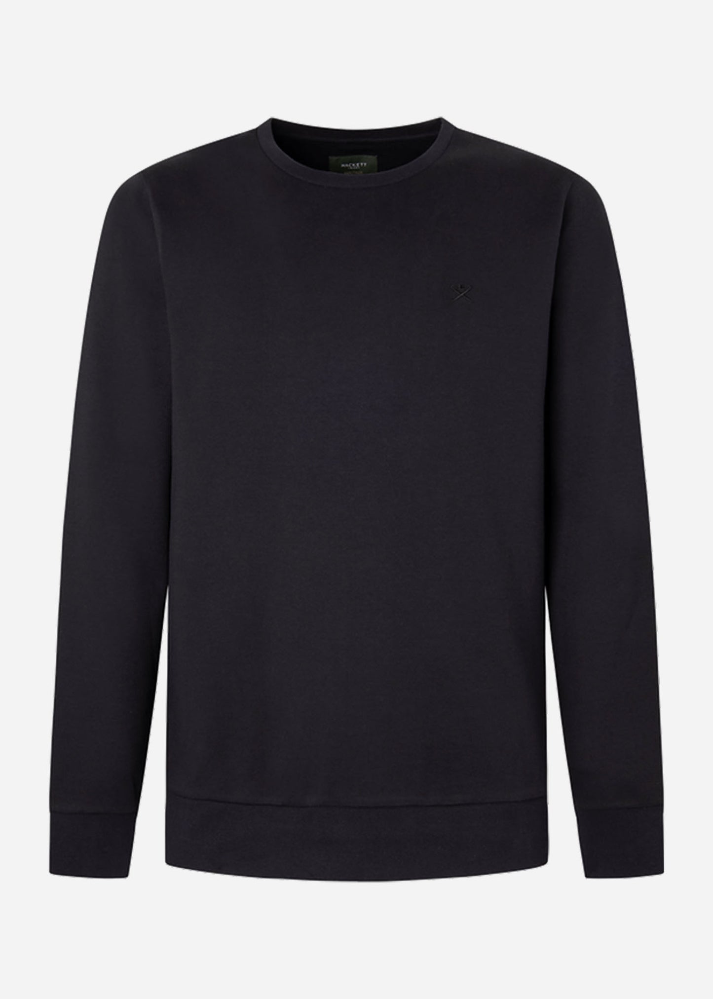Hackett London Truien Double knit crew - black