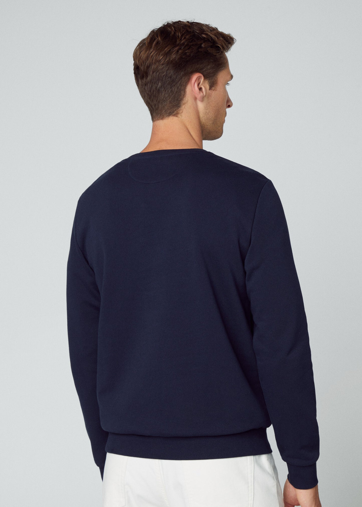 Hackett London Truien Harry logo crew - navy