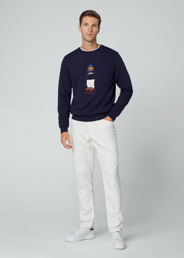 Hackett London Truien  Harry logo crew - navy