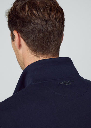 Hackett London Vesten Heritage tipped full zip - navy