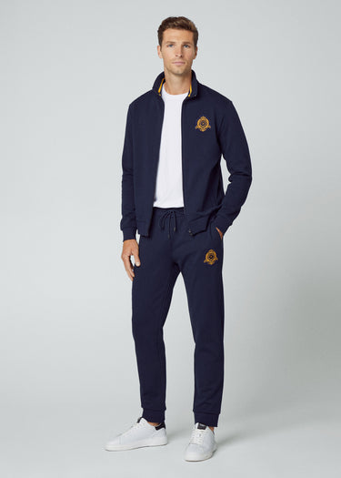 Hackett London Vesten Heritage tipped full zip - navy