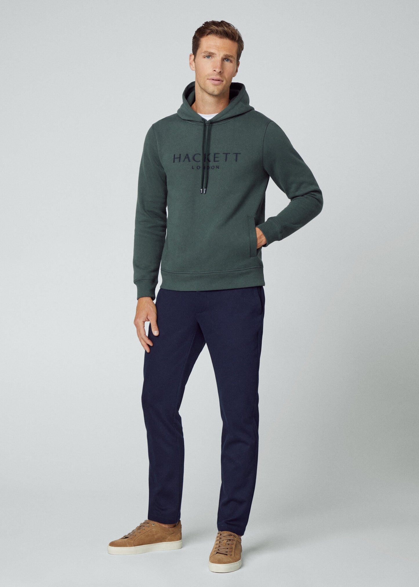 Hackett London Hoodies Heritage hoody - dark green