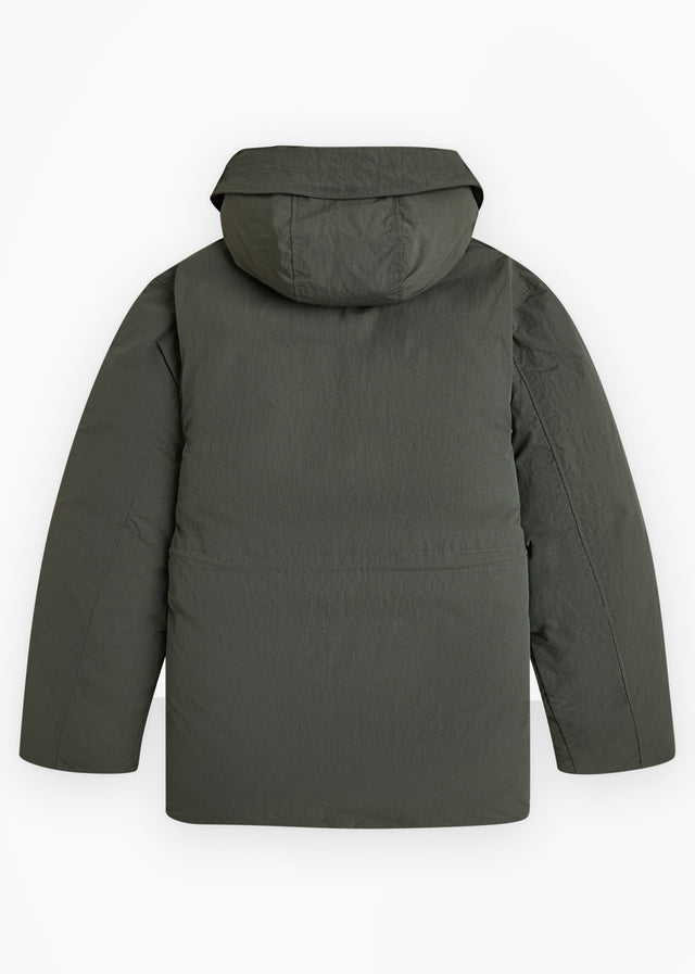 Fred Perry Jassen Padded patch pocket parka - field green