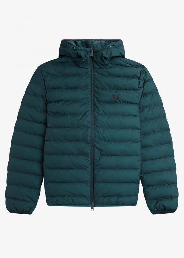Fred Perry Jassen Hooded insulated jacket - petrol blue