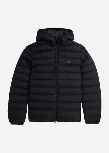 Fred Perry Jassen Hooded insulated jacket - black