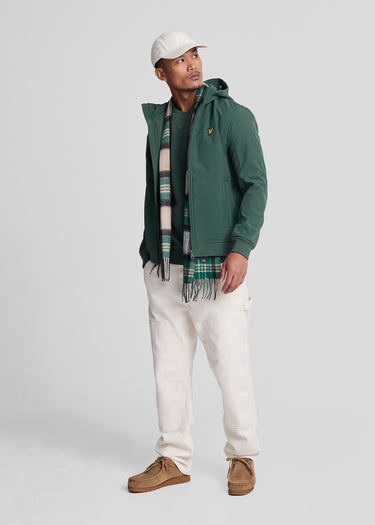 Lyle & Scott Jassen Fleece back softshell jacket - argyle teal