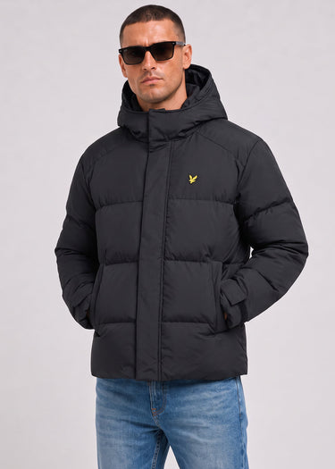 Lyle & Scott Jassen Hooded puffer jacket - jet black