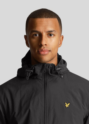 Lyle & Scott Jassen Zip through hooded jacket - gunmetal