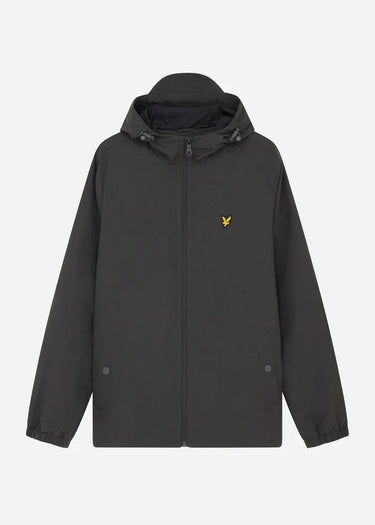 Lyle & Scott Jassen Zip through hooded jacket - gunmetal
