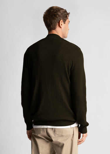 Lyle & Scott Truien  Grid knit crew neck jumper - mountain moss