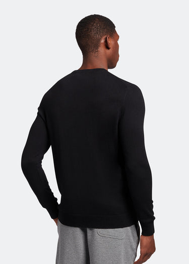 Lyle & Scott Truien Cotton Merino crew jumper - jet black