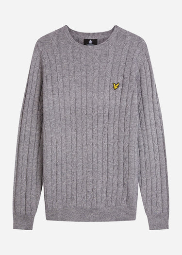 Lyle & Scott Truien Cable jumper - mid grey marl