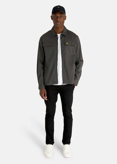 Lyle & Scott Overshirts Cotton twill overshirt - gunmetal