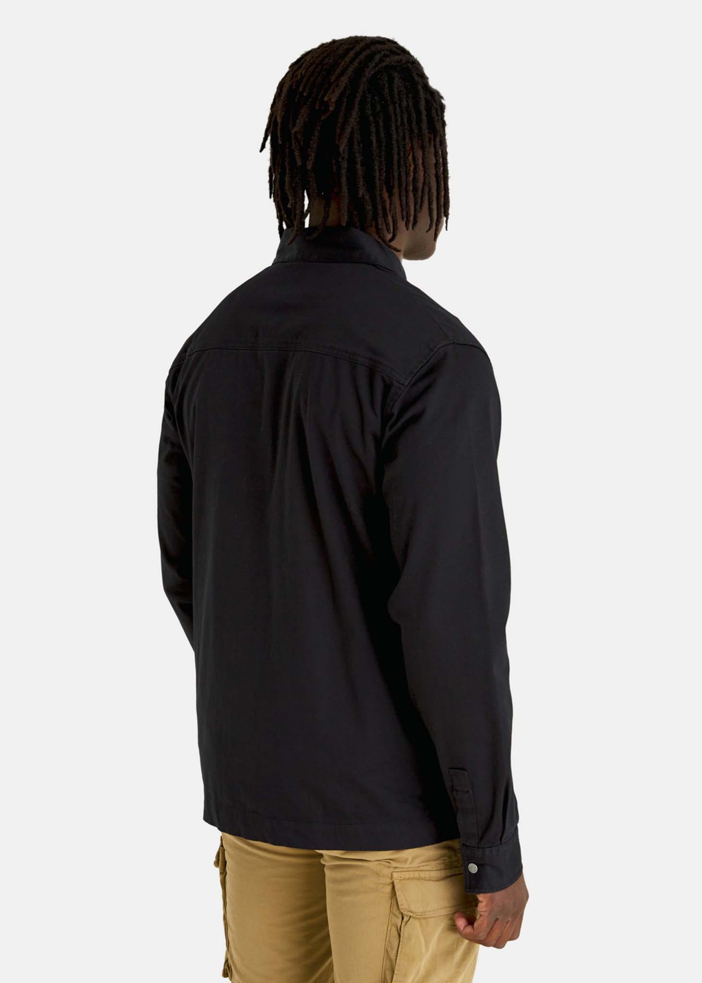 Lyle & Scott Overshirts Cotton twill overshirt - jet black