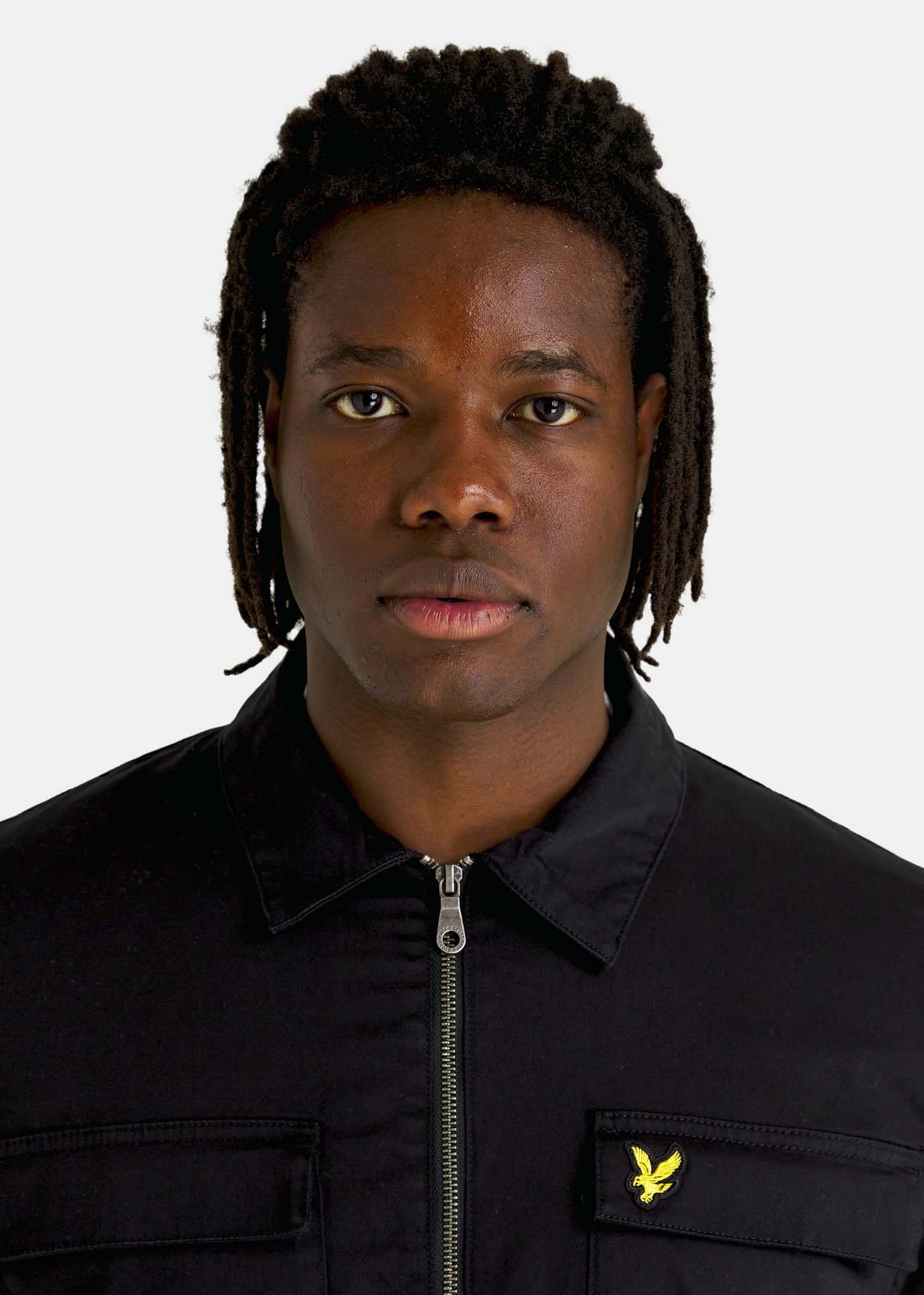 Lyle & Scott Overshirts Cotton twill overshirt - jet black