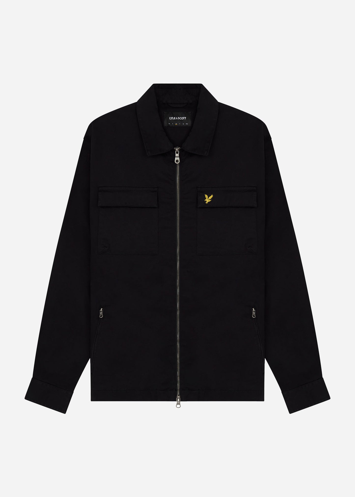 Lyle & Scott Overshirts Cotton twill overshirt - jet black