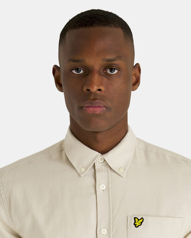 Lyle & Scott Overhemden Plain flannel shirt - cove