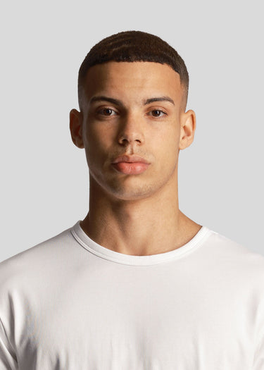Lyle & Scott T-shirts Basic 3 pack t-shirt - jet black mid grey marl white