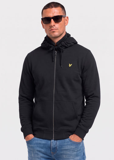 Lyle & Scott Vesten Zip through hoodie - jet black