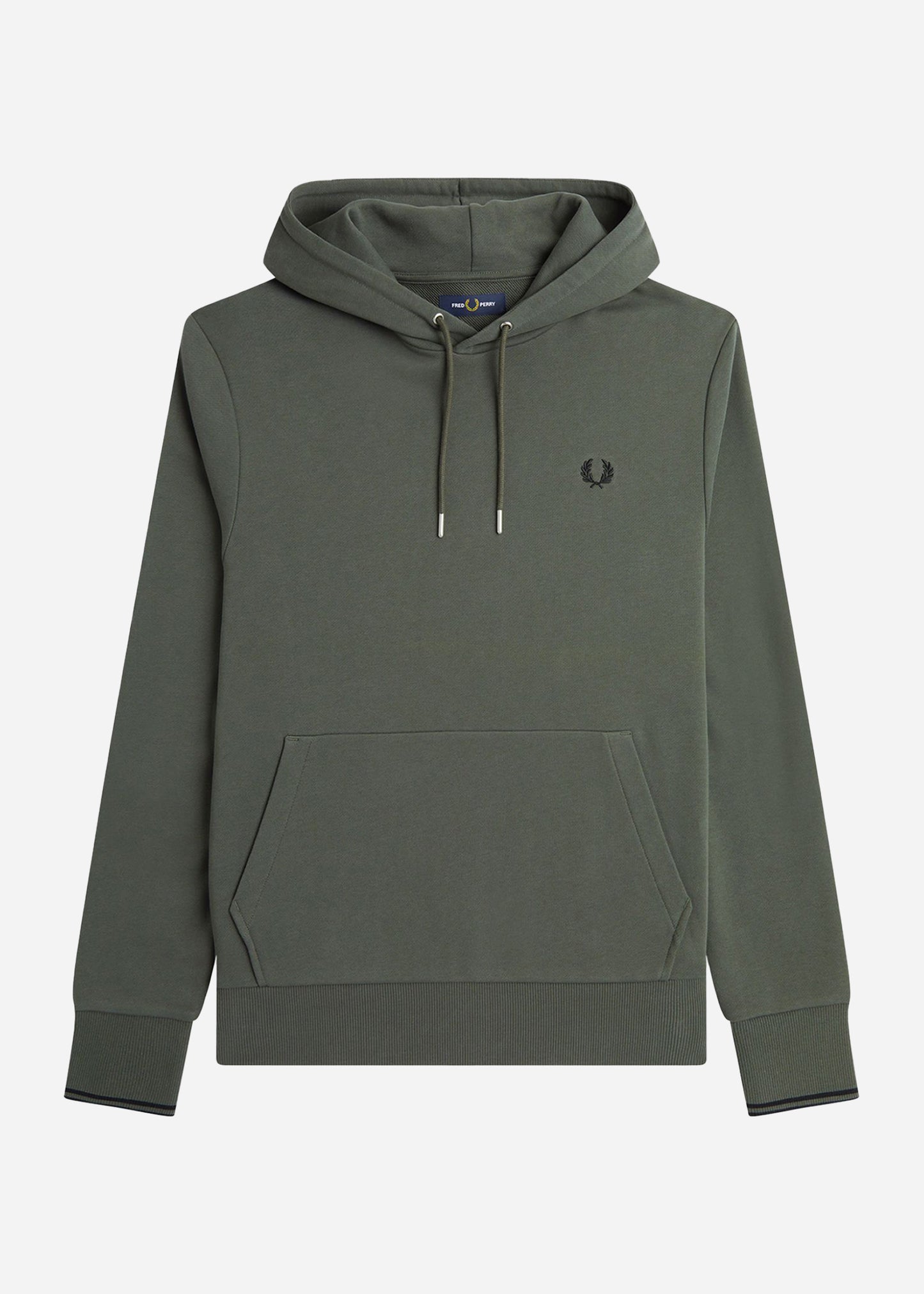 Fred Perry Hoodies Tipped hooded sweatshirt - field green