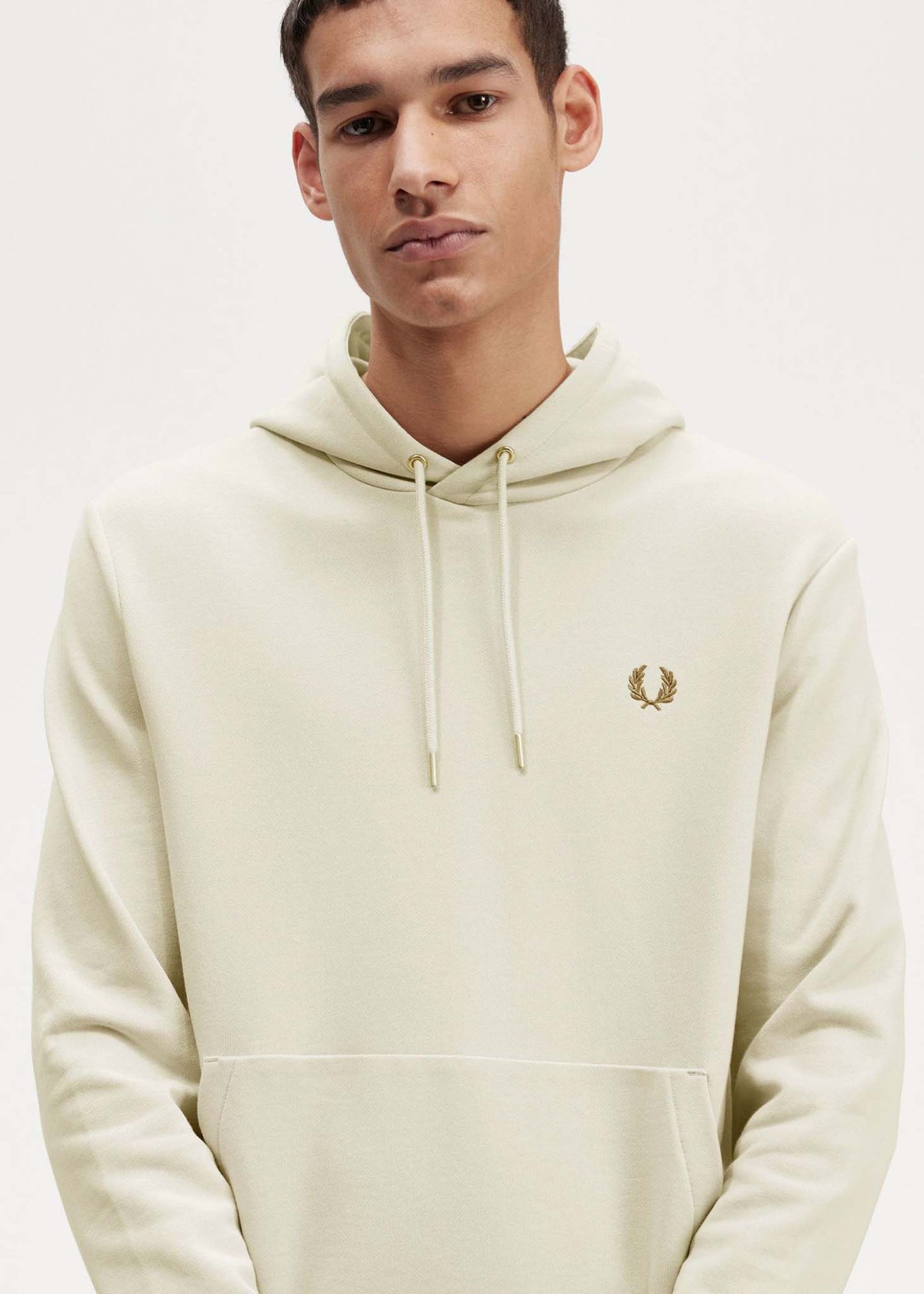 Fred Perry Hoodies Tipped hooded sweatshirt - oatmeal