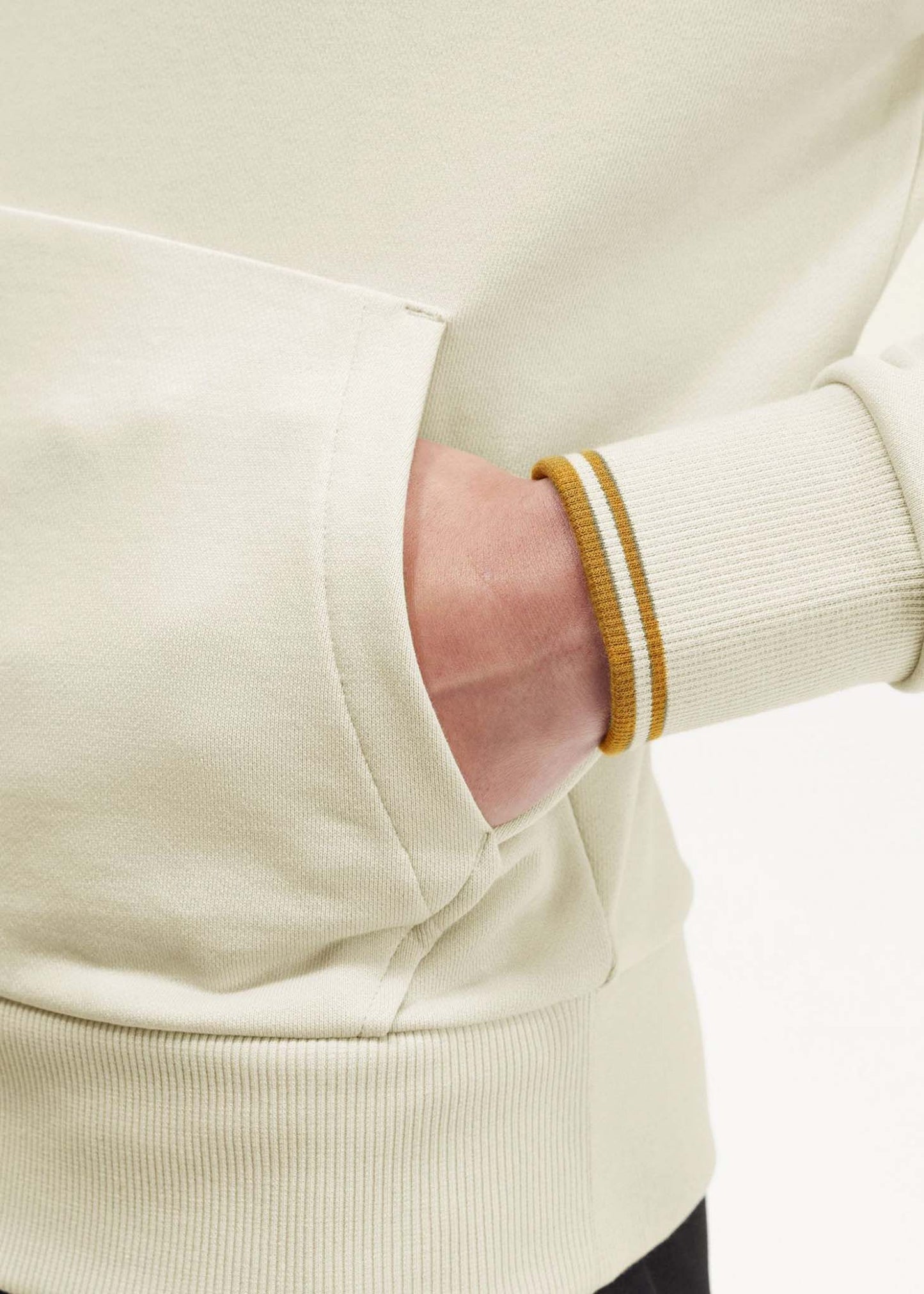 Fred Perry Hoodies Tipped hooded sweatshirt - oatmeal
