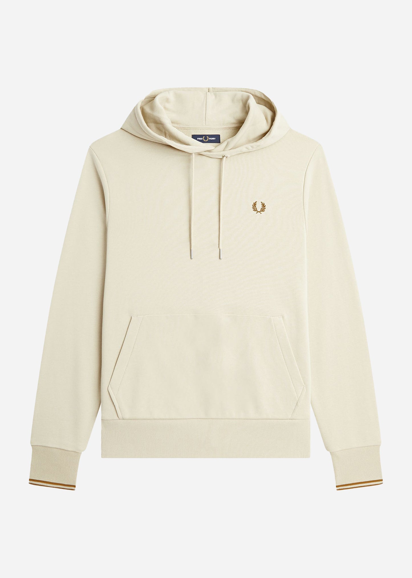 Fred Perry Hoodies Tipped hooded sweatshirt - oatmeal