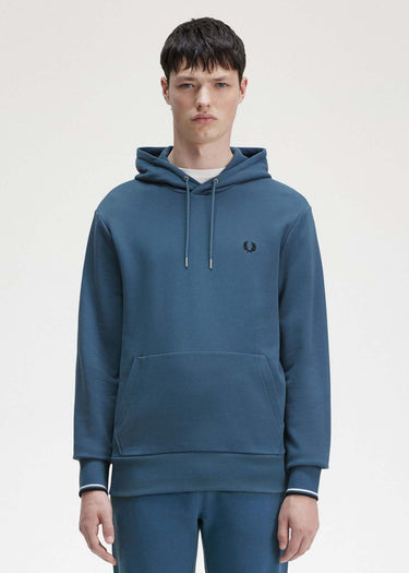 Fred Perry Hoodies Tipped hooded sweatshirt - midnight blue