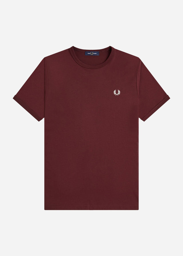 Fred Perry T-shirts Ringer t-shirt - oxblood