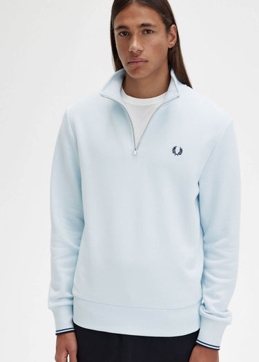 Fred Perry Truien  Half zip sweatshirt - light ice