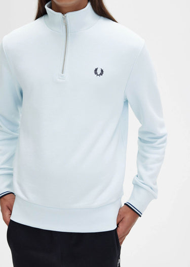 Fred Perry Truien  Half zip sweatshirt - light ice
