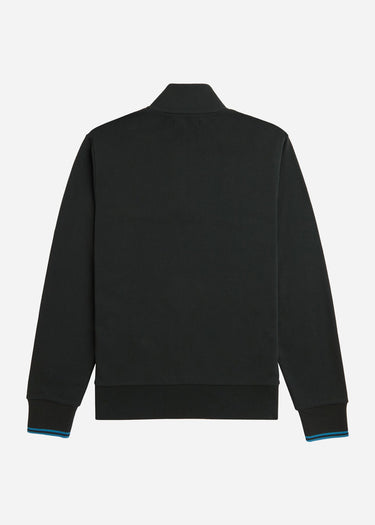 Fred Perry Truien  Half zip sweatshirt - night green runaway bay ocean
