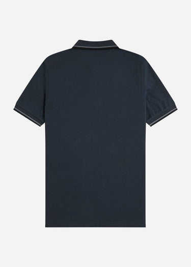 Fred Perry Polo's Twin tipped fred perry shirt - dark airforce stockport blue black