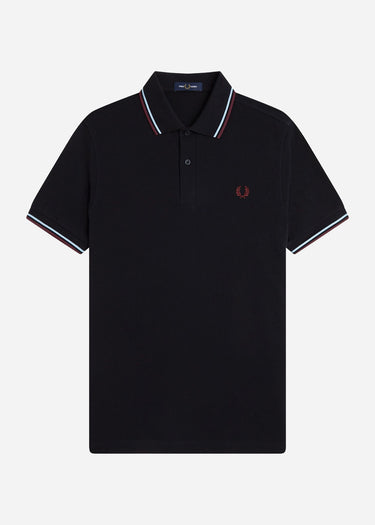 Fred Perry Polo's Twin tipped fred perry shirt - black ball boy blue oxblood