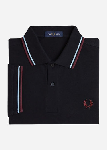 Fred Perry Polo's Twin tipped fred perry shirt - black ball boy blue oxblood