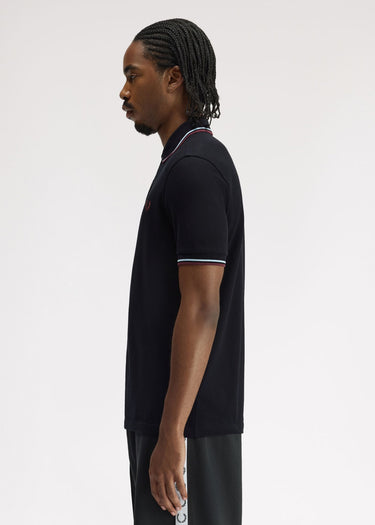 Fred Perry Polo's Twin tipped fred perry shirt - black ball boy blue oxblood