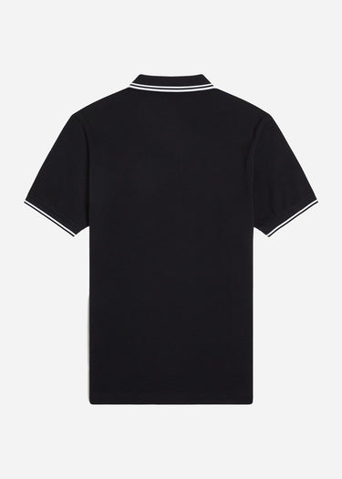 Fred Perry Polo's Twin tipped fred perry shirt - black white white