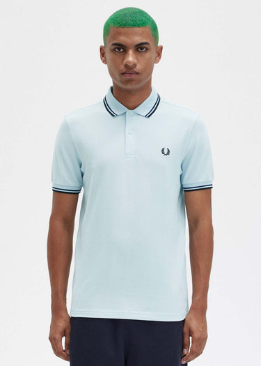 Fred Perry Polo's Twin tipped fred perry shirt - light ice
