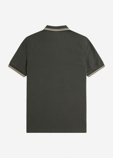 Fred Perry Polo's Twin tipped fred perry shirt - field green oatmeal